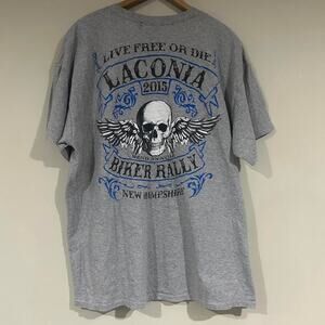 2015 Live Free Or Die Laconia New Hampshire Biker Rally Tee Shirt